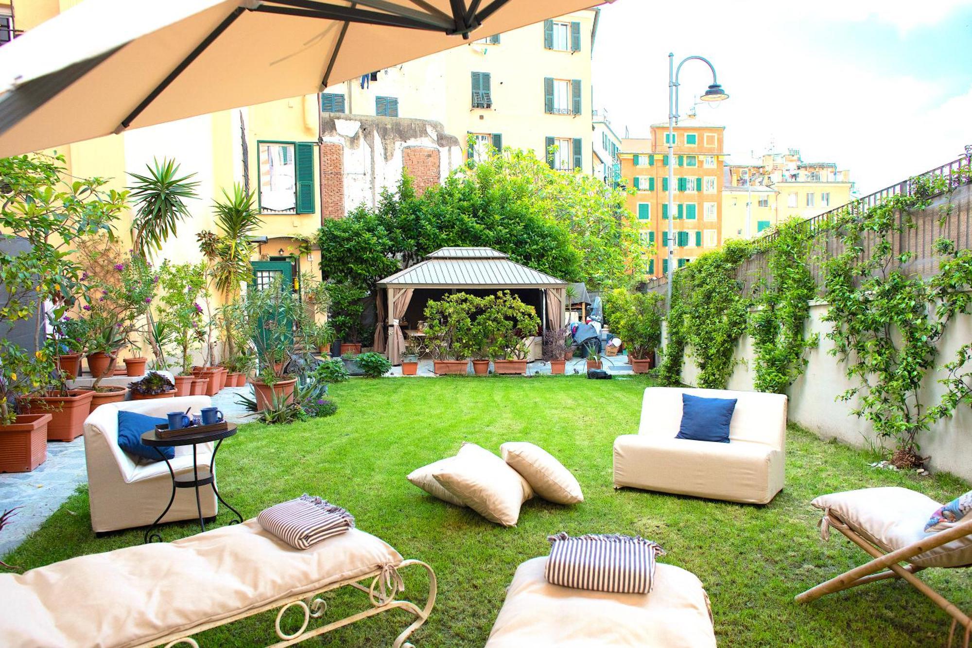 Giardino In Centro Storico -Appartamento Con Giardino, Genova Centro Storico, Acquario Eksteriør bilde